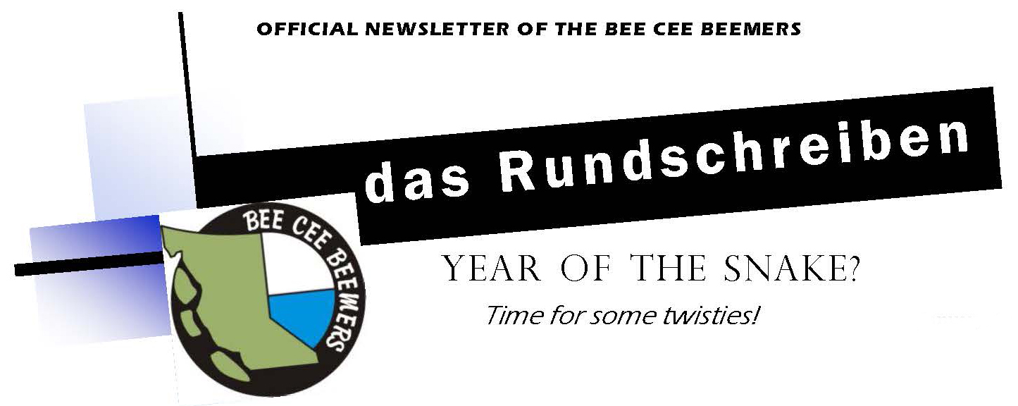 BMW-CANADA-BC-THE BEE CEE BEEMERS VANCOUVER-DAS RUNDCHREIBEN
